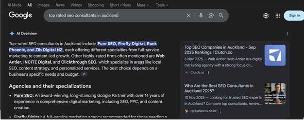 Rank Phoenix AI Overview Sample 2
