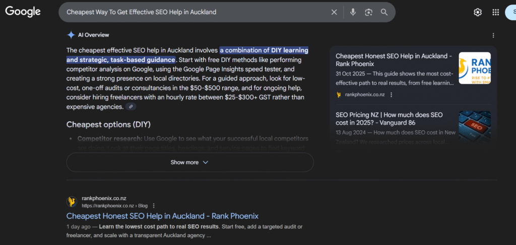 Real Result - How Rank Phoenix Rank on #1 in Google & Ai Overview