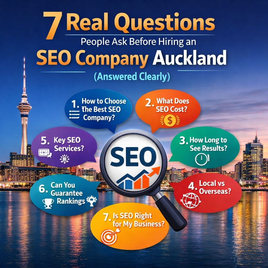 7 Real Questions People Ask Before Hiring an SEO Company Auckland